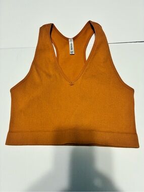 Zenana Ribbed Racerback Crop Tank Rust 1X/2X
